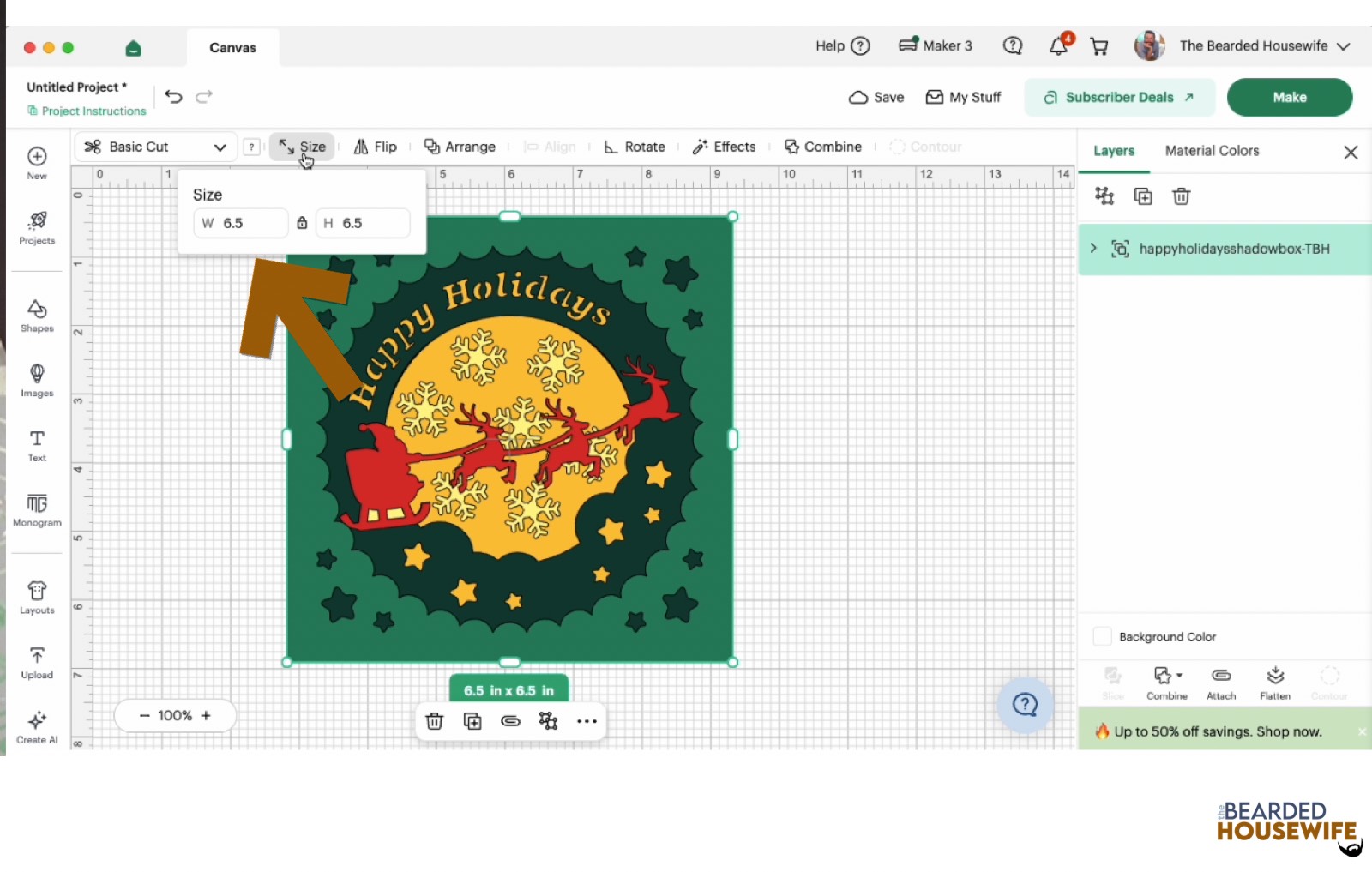 resize the design