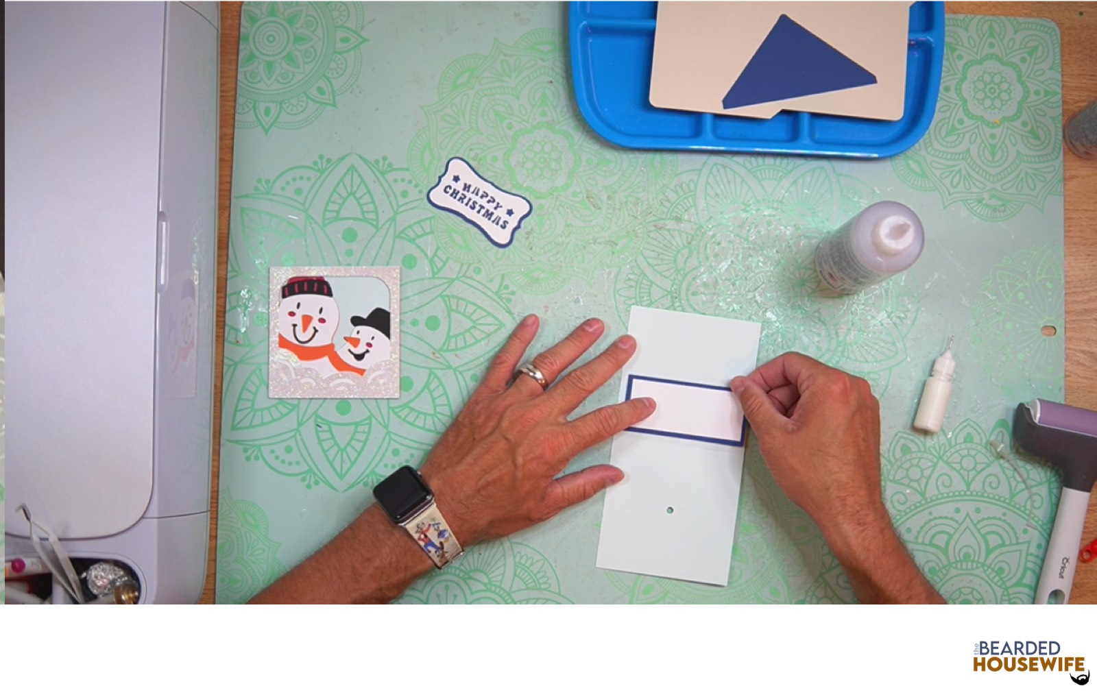 attach the messaging panel to the inside of the card