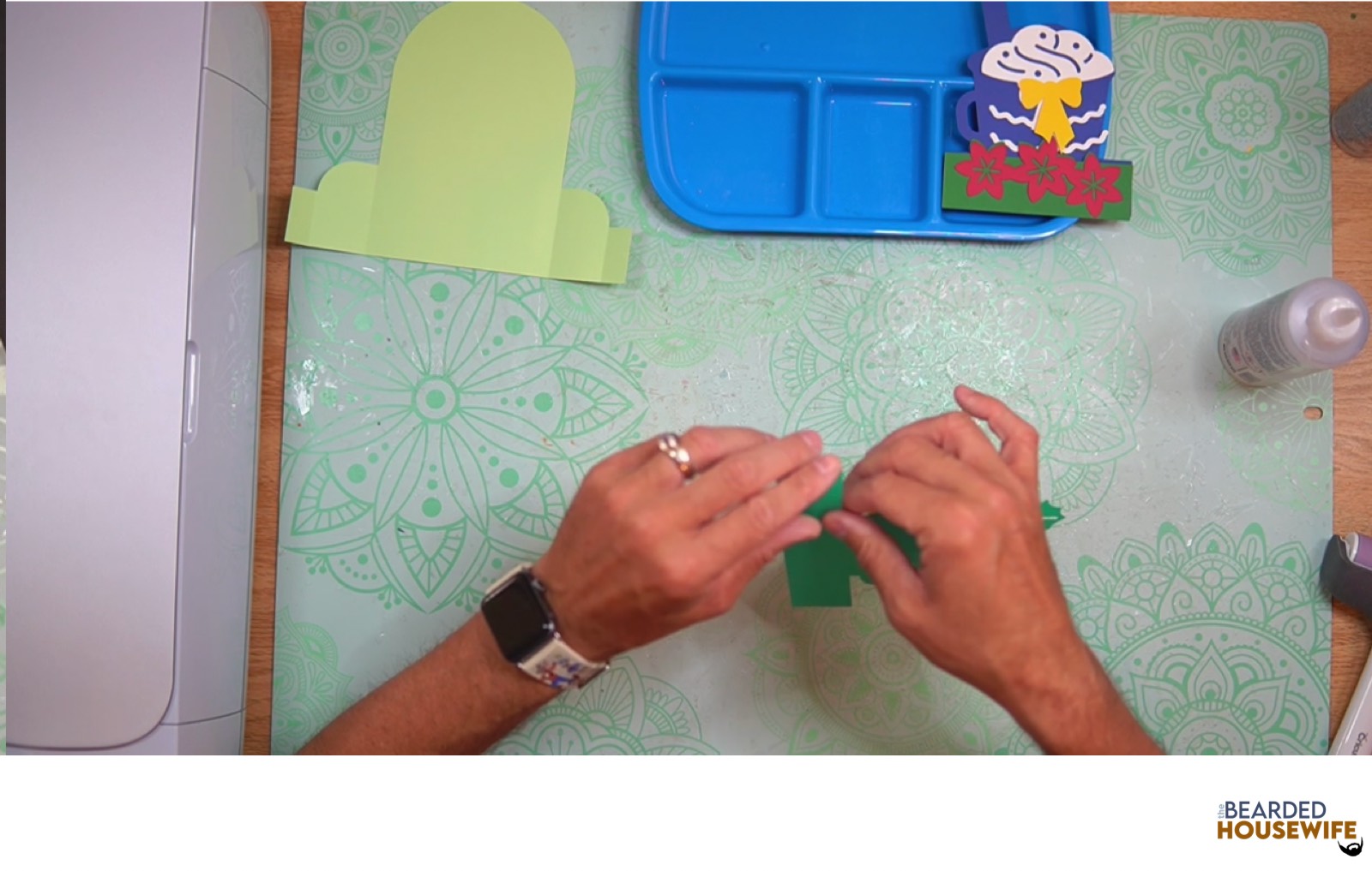 fold the inside tab piece