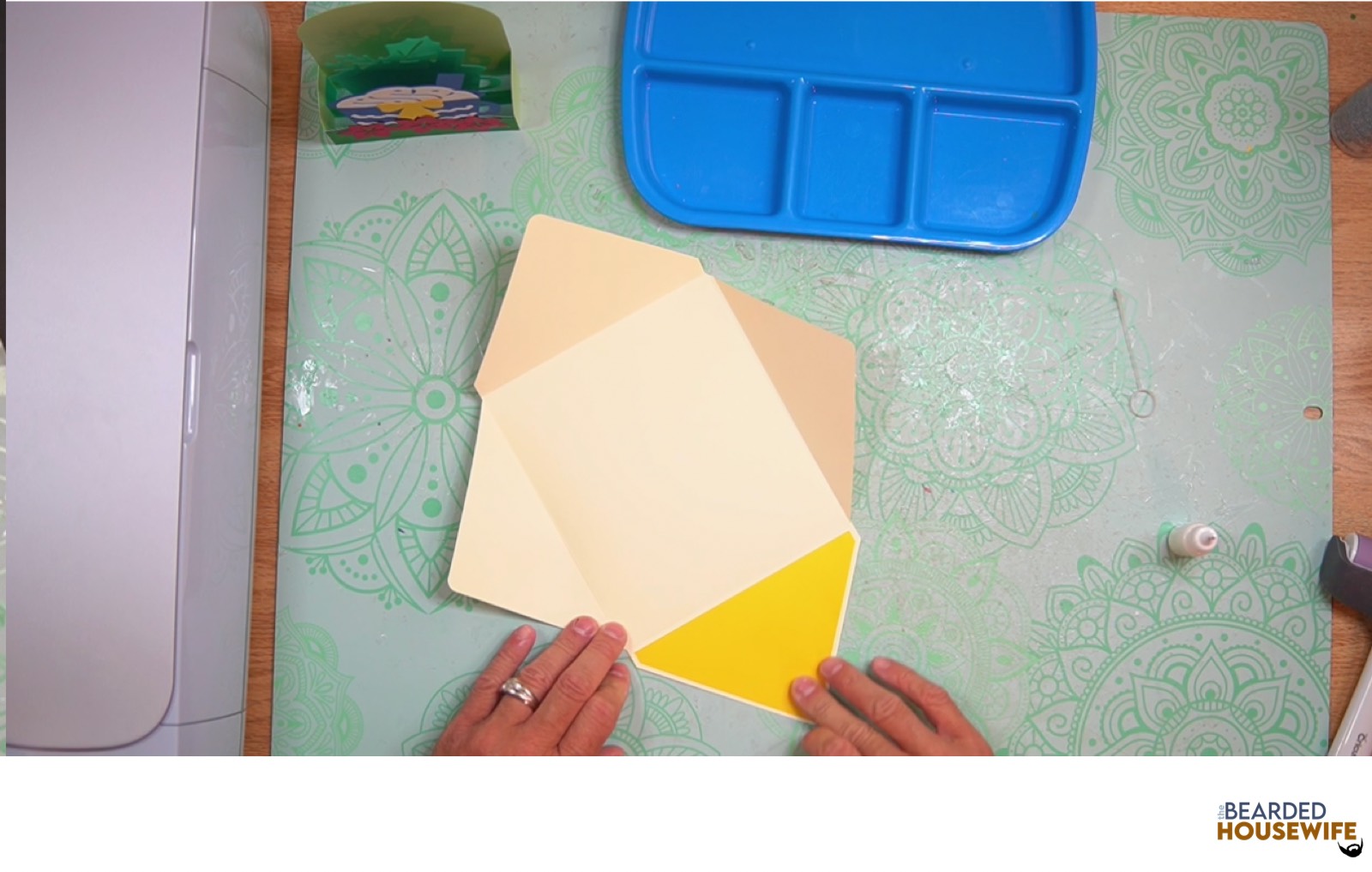 add the inlay to the envelope