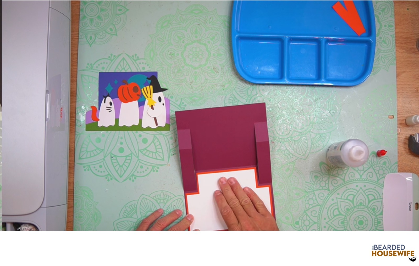 attach the messaging panel to the inside of the card