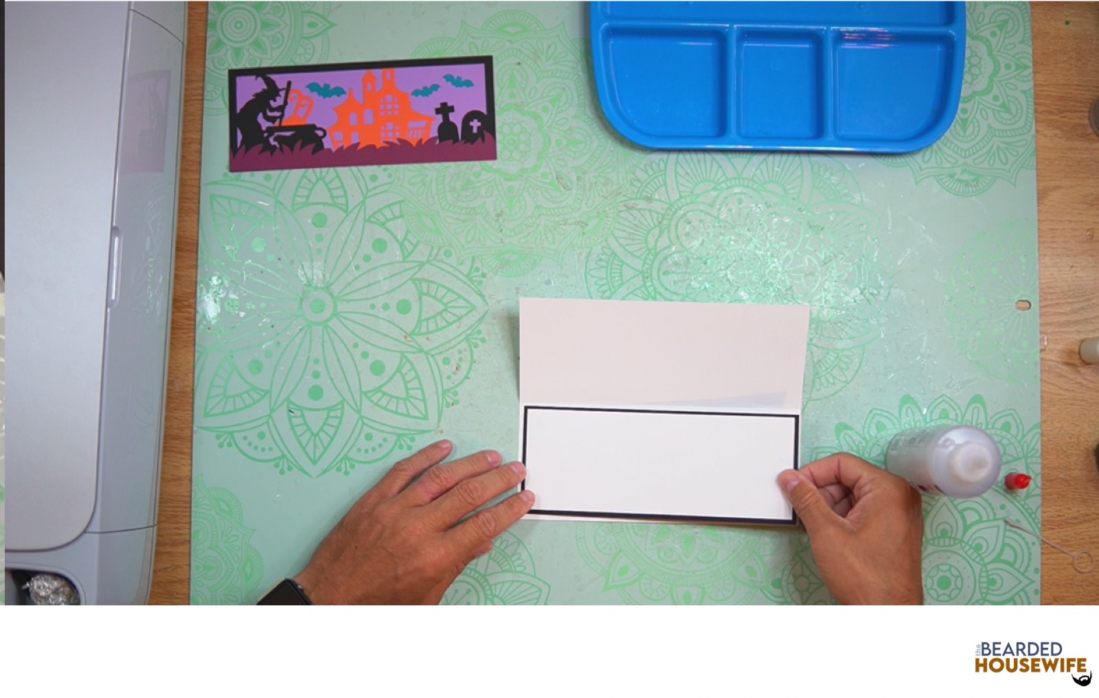 attach the messaging panel to the inside of the card