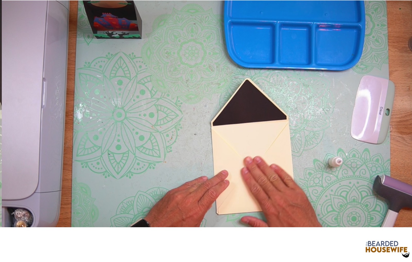 bring the bottom flap up to form the envelope