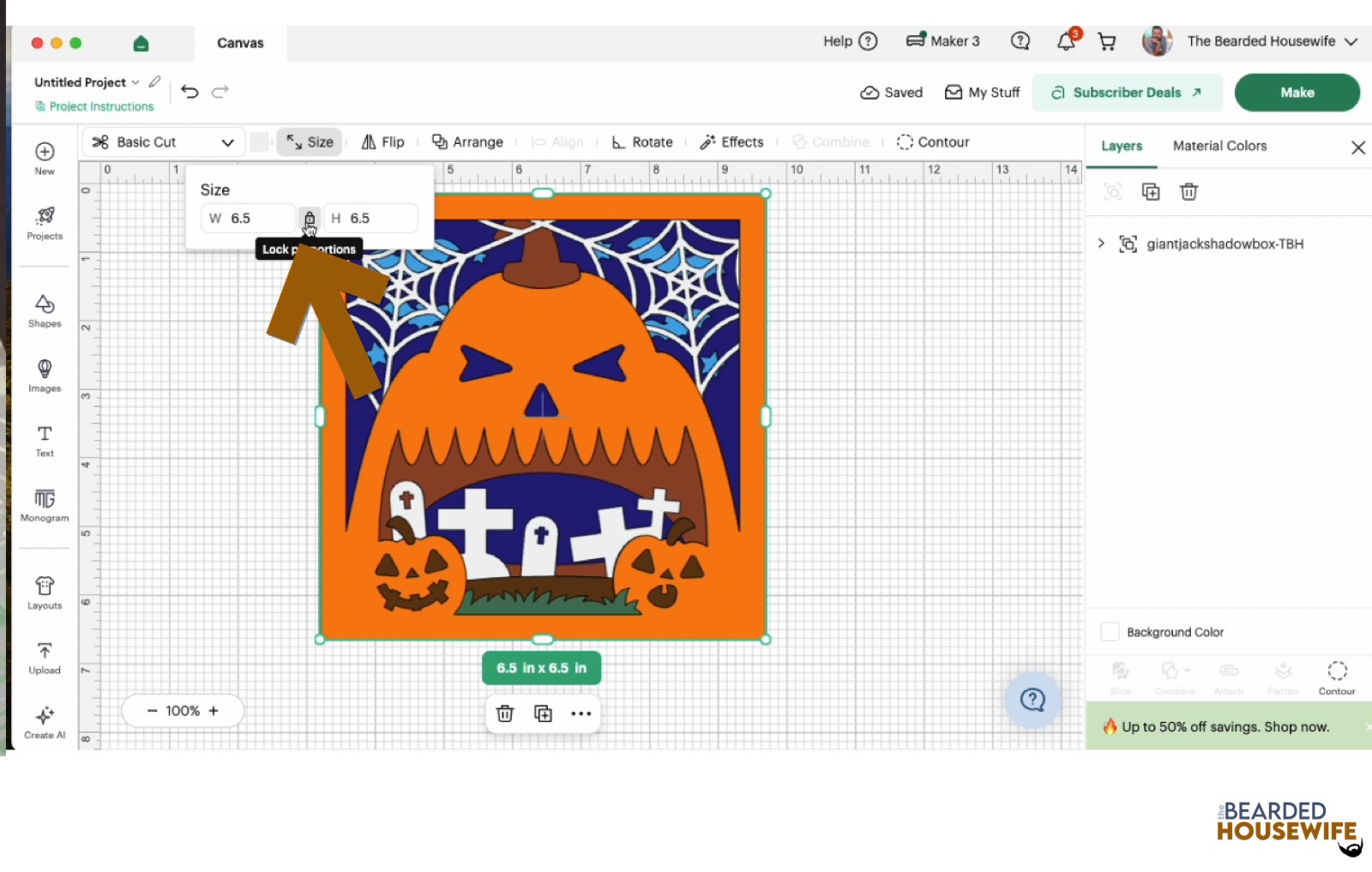 resize the design