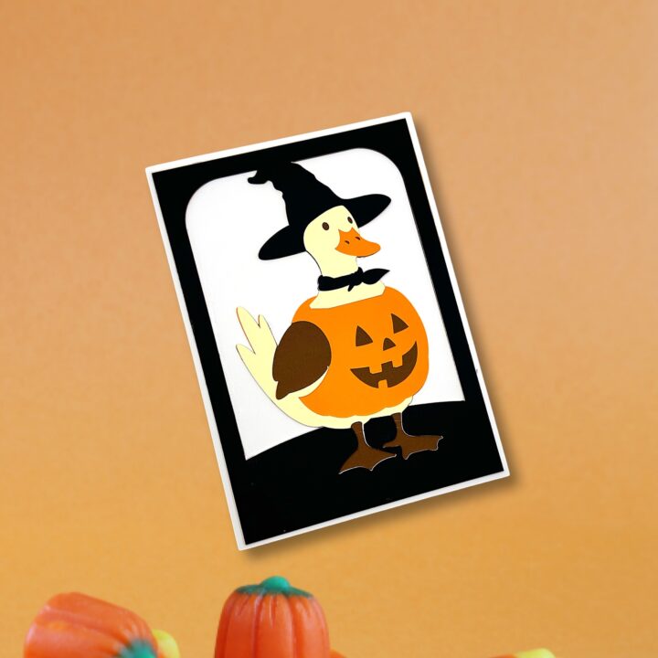Pumpkin Goose Layered Card