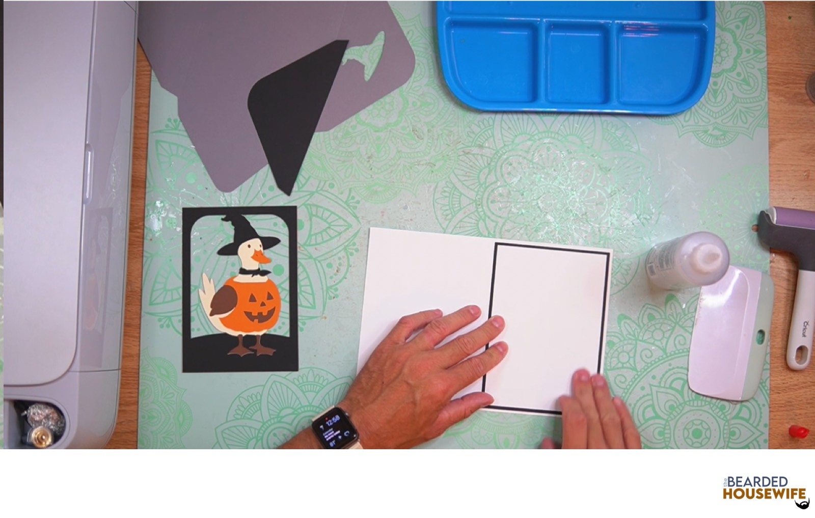 attach the messaging panel to the inside of the card
