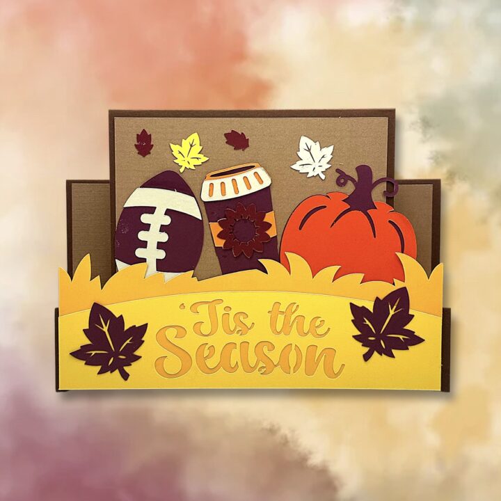 Tis The Season Stepper Card