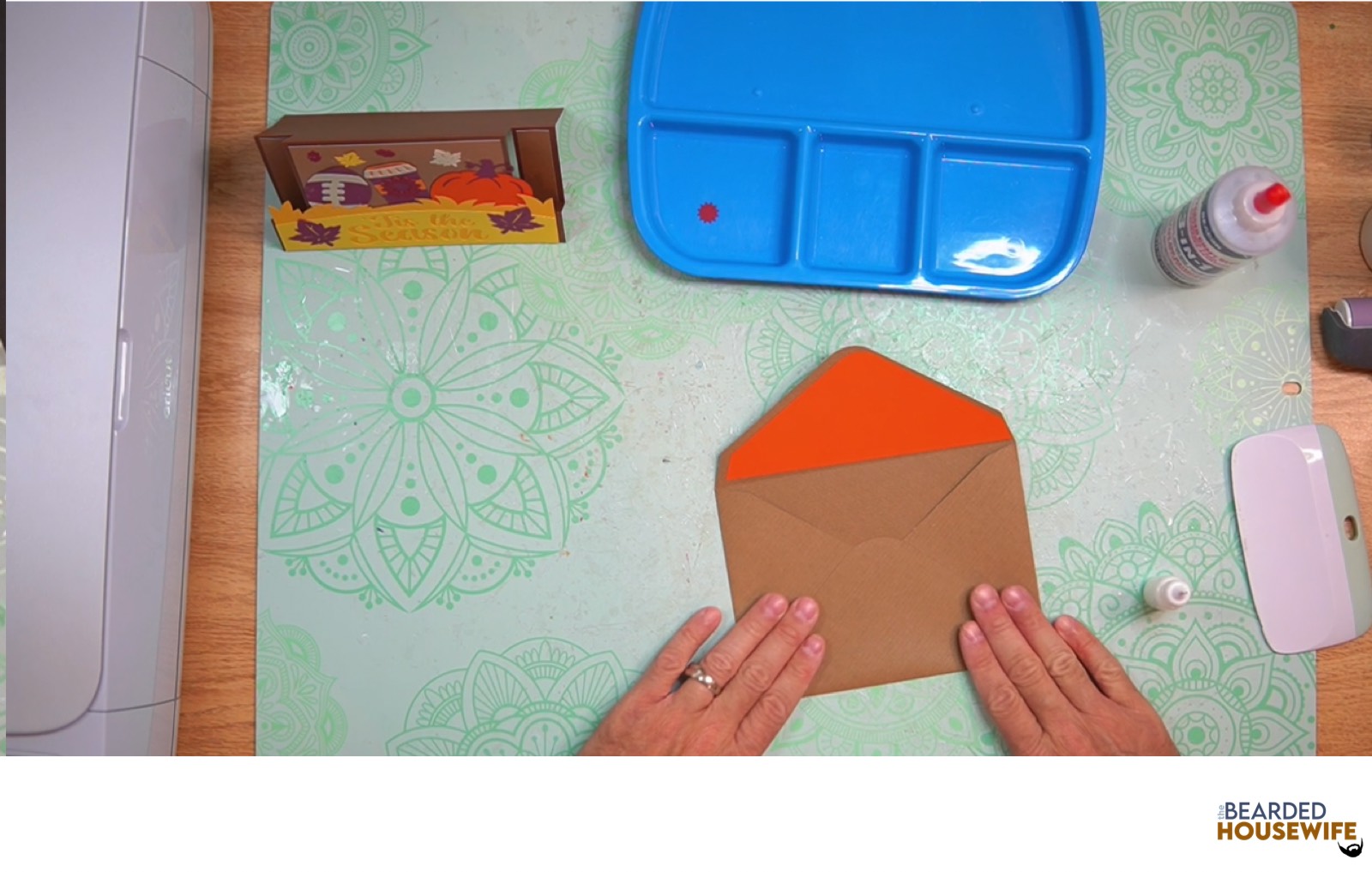 bring the bottom flap up to form the envelope