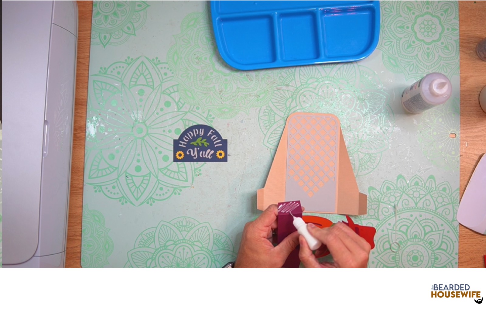 add glue to the left tab