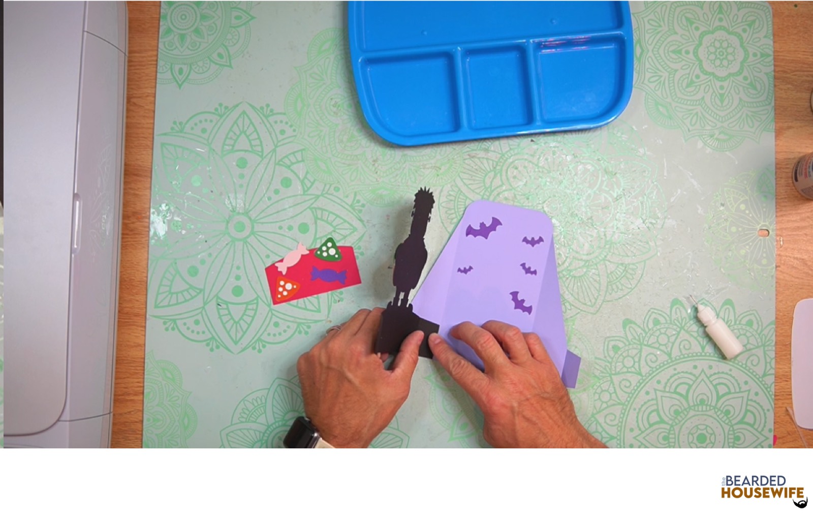 attach to the card base