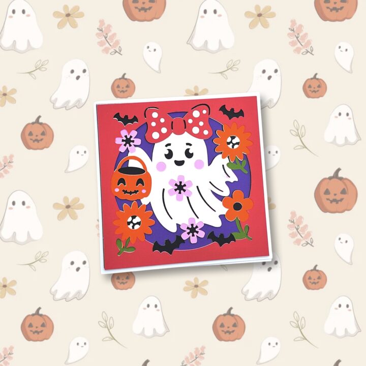 Pretty Ghost Layered Card