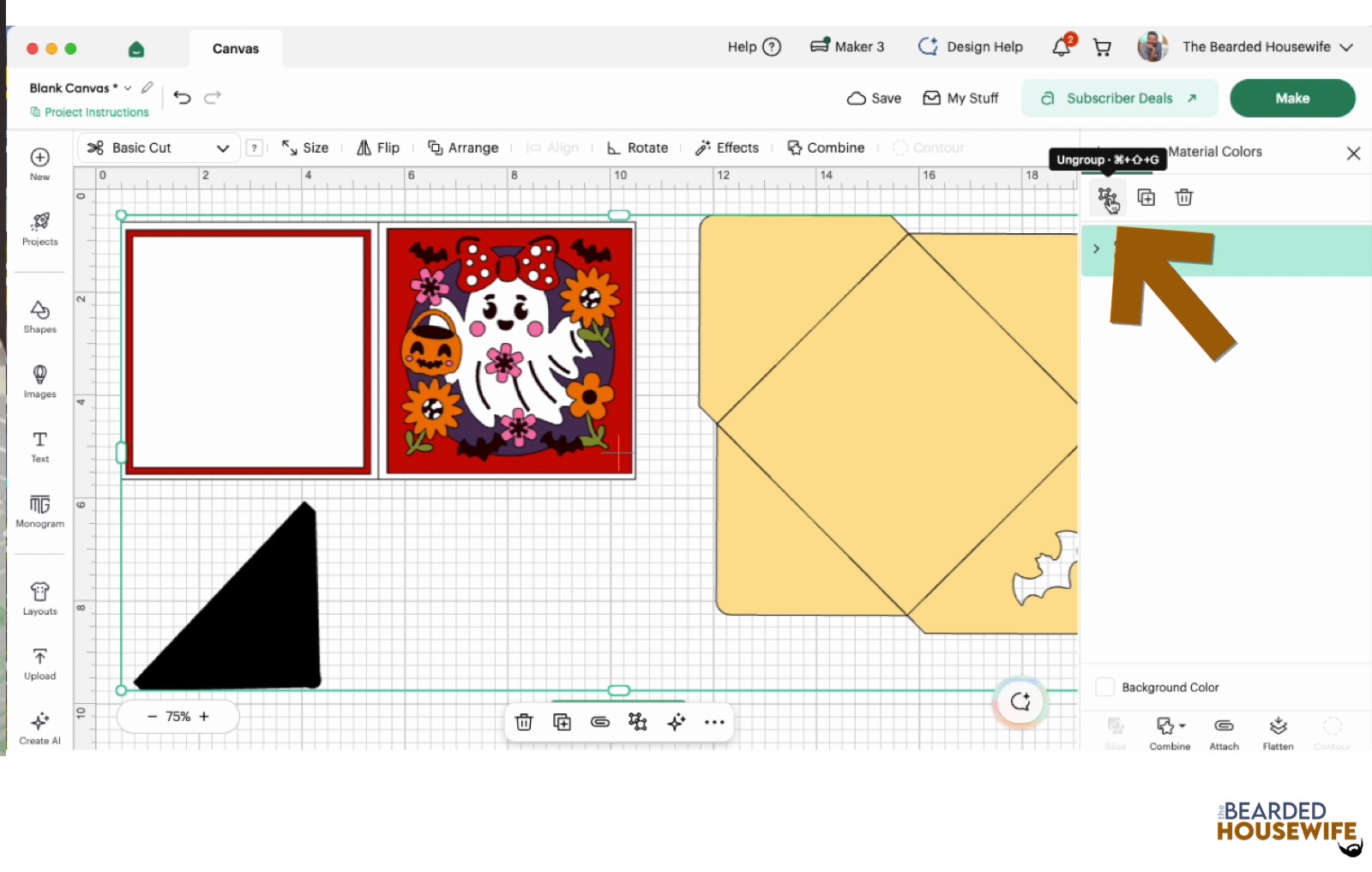 ungroup the design