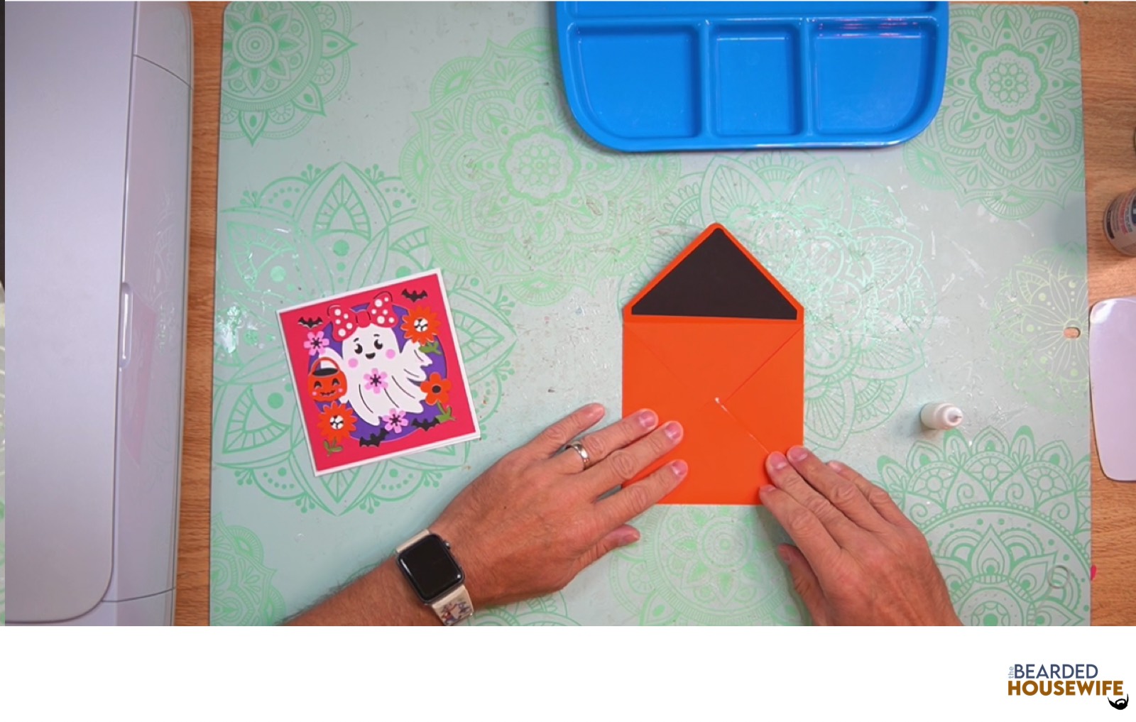 bring the bottom flap up to form the envelope